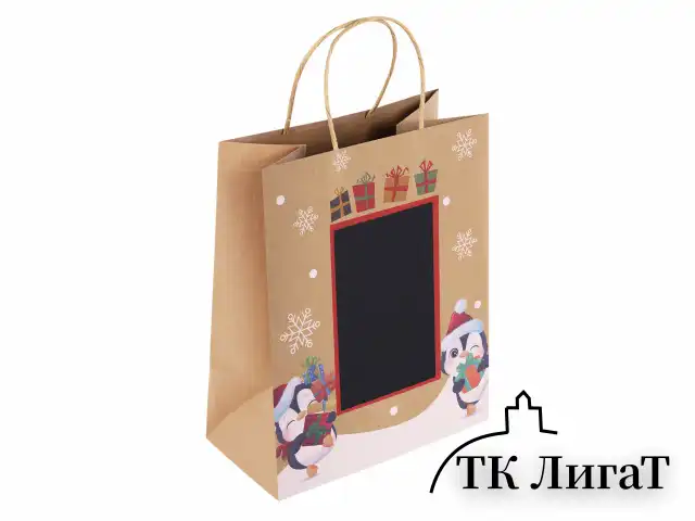 Пакет подарочный НАБОР 6 штук, 21x14x26 см, скретч-слой + стилус, "NY Kraft", ЗОЛОТАЯ СКАЗКА, 591967