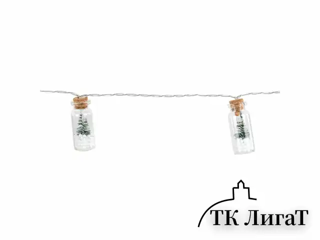 Электрогирлянда-нить комнатная "Бутылочки" 3 м, 20 LED, теплый белый, USB, ЗОЛОТАЯ СКАЗКА, 592203