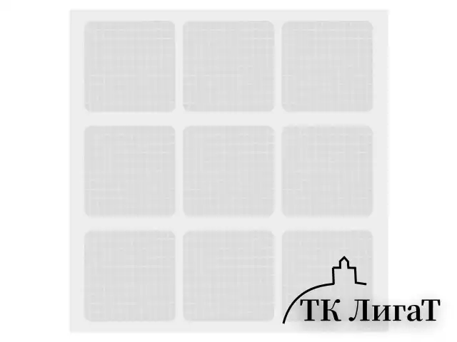 Клеевые квадраты двусторонние, 22х22 мм, акриловая основа, 36 шт., BRAUBERG, 608777