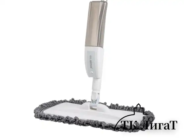 Швабра с распылителем UltraSpray X, 2 насадки из микрофибры объемный ворс, скребок, LAIMA, 609143