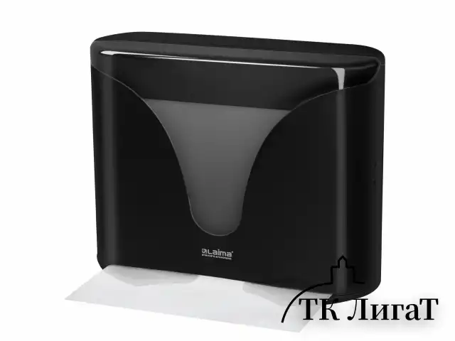 Диспенсер для полотенец EXTRA LAIMA PROFESSIONAL, (Система H2), Z-сложения, черный, ABS-пластик, 609473, 303369
