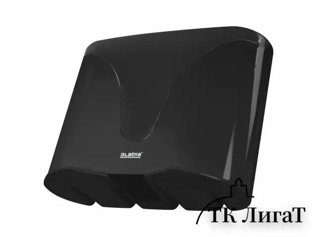 Диспенсер для полотенец EXTRA LAIMA PROFESSIONAL, (Система H2), Z-сложения, черный, ABS-пластик, 609473, 303369
