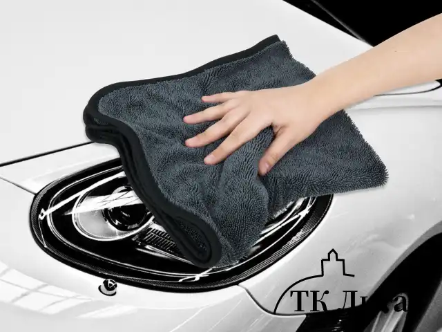 Салфетки из микрофибры для авто супервпитывающие КОМПЛЕКТ 2 шт. (1 шт. – 50х60 см, 1 шт. – 20х20 см), DASWERK, 609485