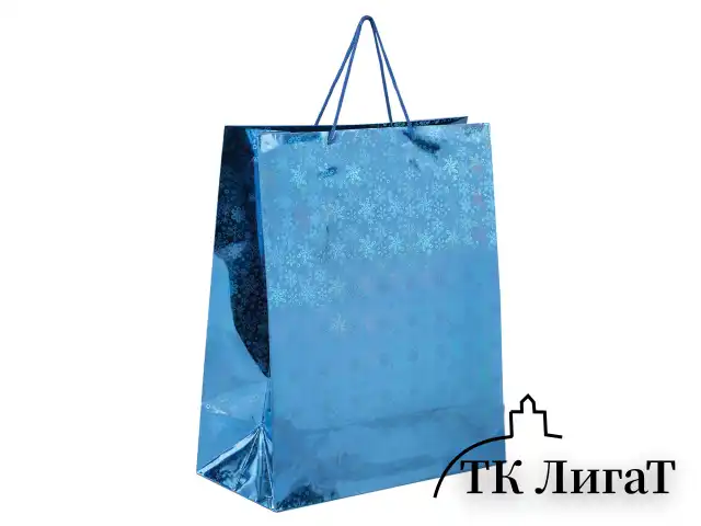 Пакет подарочный новогодний (1 шт.) 41x19x49 см (XXL), ГОЛОГРАФИЯ, ассорти 3 цвета, ЗОЛОТАЯ СКАЗКА, 609613