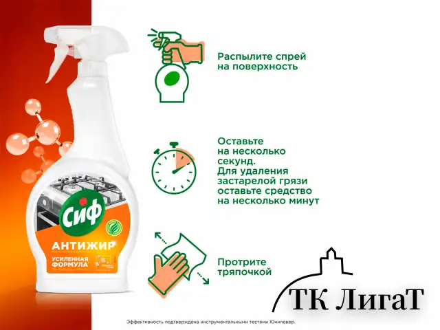 Средство для чистки плит, духовок, грилей от жира и нагара 500 мл, CIF Антижир "Цитрус"
