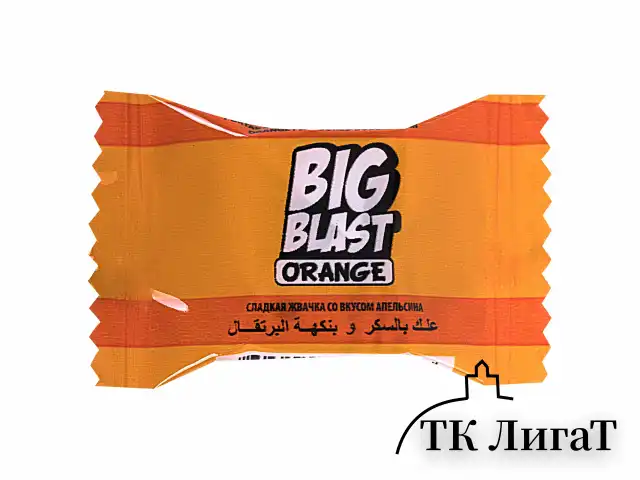 Жевательная резинка BIGBLAST со вкусом апельсина, 100 шт. по 4 г в шоу-боксе, ТУРЦИЯ, УТ-00002108