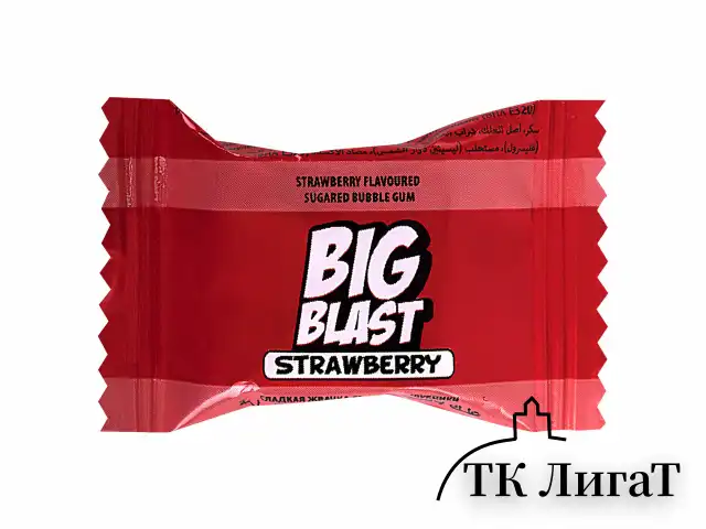 Жевательная резинка BIGBLAST со вкусом клубники, 100 шт. по 4 г в шоу-боксе, ТУРЦИЯ, УТ-00002107