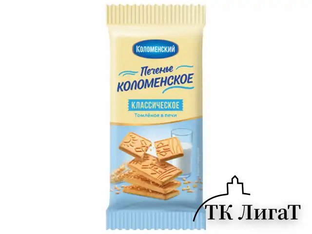 Печенье сахарное классическое КОЛОМЕНСКОЕ, 30 шт. по 30 г, в шоубоксе