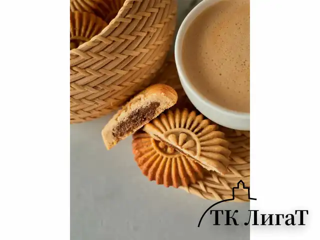 Печенье песочное "Солнышко" с начинкой из финика и изюма, БЕЗ САХАРА, 700 г