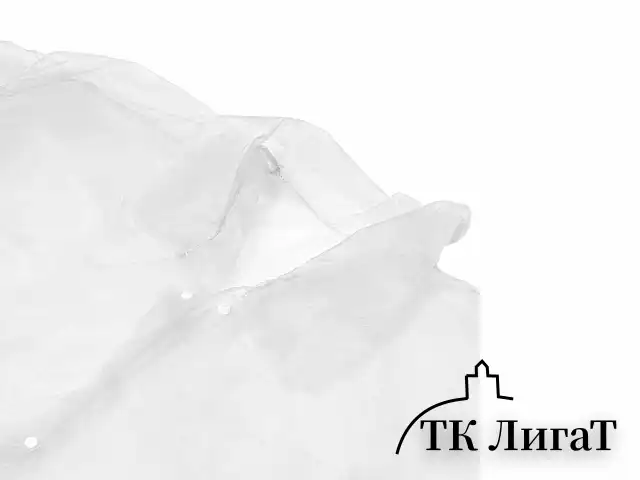 Халат одноразовый белый на кнопках КОМПЛЕКТ 10 шт., XXXL, 60-62 размер, 110 см, рукав на резинке, 30 г/м2, ОПТИТРЕЙД