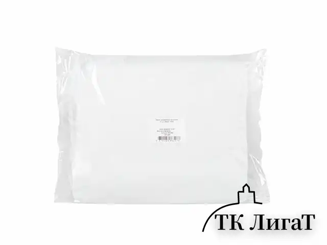 Халат одноразовый белый на кнопках КОМПЛЕКТ 10 шт., XXXL, 60-62 размер, 110 см, рукав на резинке, 30 г/м2, ОПТИТРЕЙД