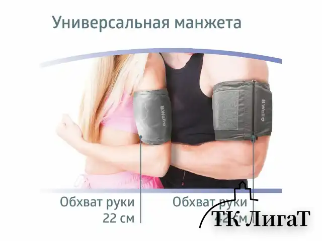 Тонометр B.WELL PRO-33ad, манжета 22-42 см, автоматический, на плечо, адаптер питания, PRO-33 ad
