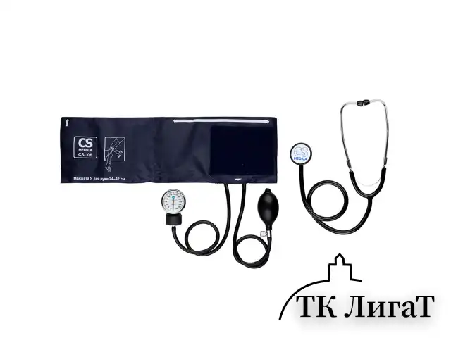 Тонометр CS Medica CS-106 с фонендоскопом, манжета 24-42 см, механический, на плечо, CS-106f