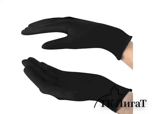 Перчатки нитриловые смотровые SFM Supersoft N136, Германия, 100 пар (200 шт.), размер S (малый), черные