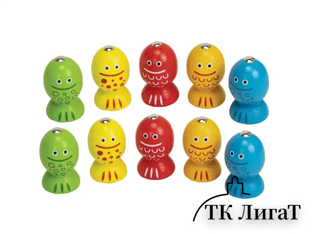 Сортер-рыбалка магнитный деревянный развивающий "Кот", BRAUBERG KIDS, 665246