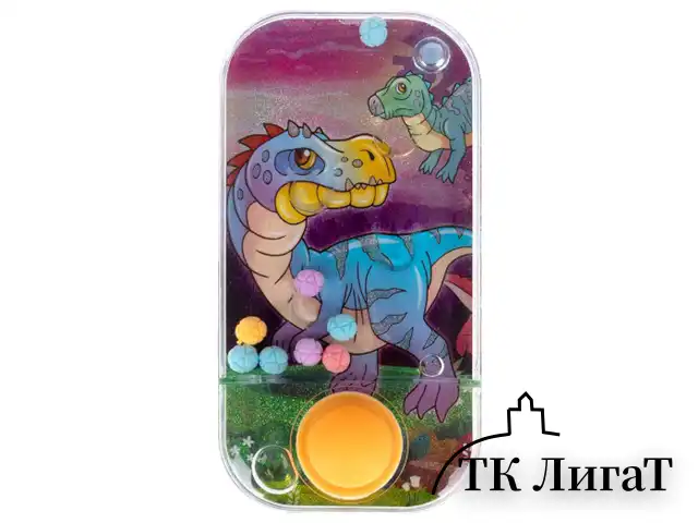 Водный тетрис мячики "Динозавры", 11,5х6х2 см, АССОРТИ 3 вида, дисплей, 1TOY, Т24408