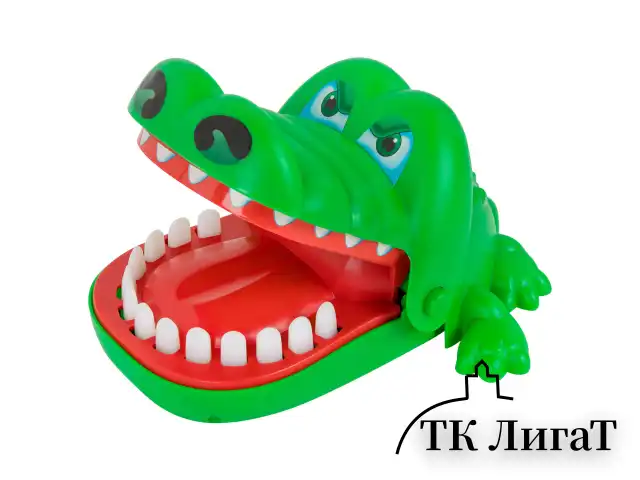 Настольная игра на реакцию "Безумный крокодил", 2894950