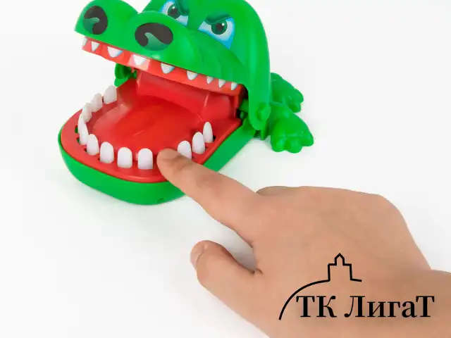 Настольная игра на реакцию "Безумный крокодил", 2894950