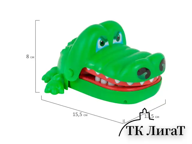 Настольная игра на реакцию "Безумный крокодил", 2894950