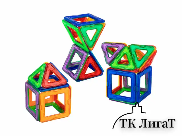 Магнитный конструктор MAGNETIC BLOCKS, 20 магнитных деталей, BRAUBERG KIDS, код 1С, 665718