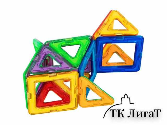 Магнитный конструктор MAGNETIC BLOCKS, 20 магнитных деталей, BRAUBERG KIDS, код 1С, 665718