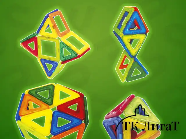 Магнитный конструктор MAGNETIC BLOCKS, 20 магнитных деталей, BRAUBERG KIDS, код 1С, 665718