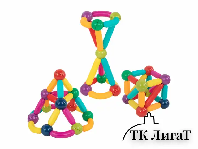 Магнитный конструктор MAGNETIC STICKS, 72 магнитные детали, BRAUBERG KIDS, код 1С, 665722