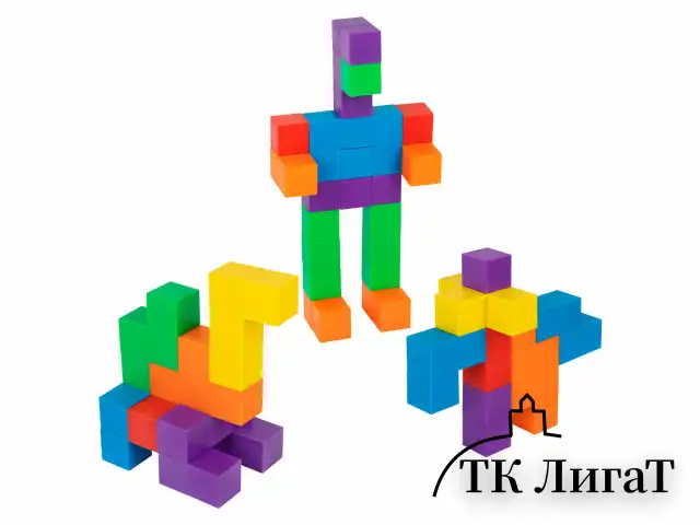 Магнитный конструктор MAGNETIC CUBES "КУБИЧЕСКИЙ", 48 магнитных кубиков, BRAUBERG KIDS, 665723