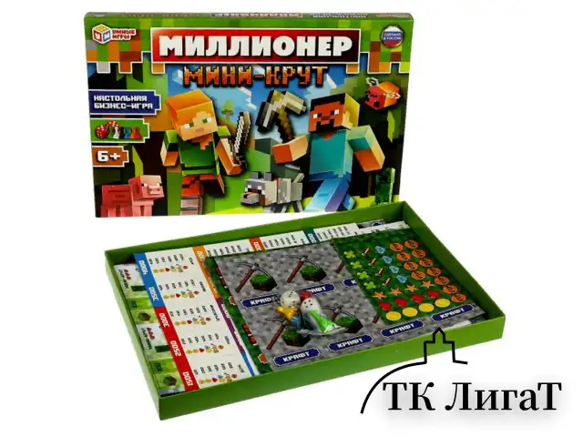 Настольная бизнес-игра "Миллионер", АССОРТИ, 330х220х30 мм, УМНЫЕ ИГРЫ