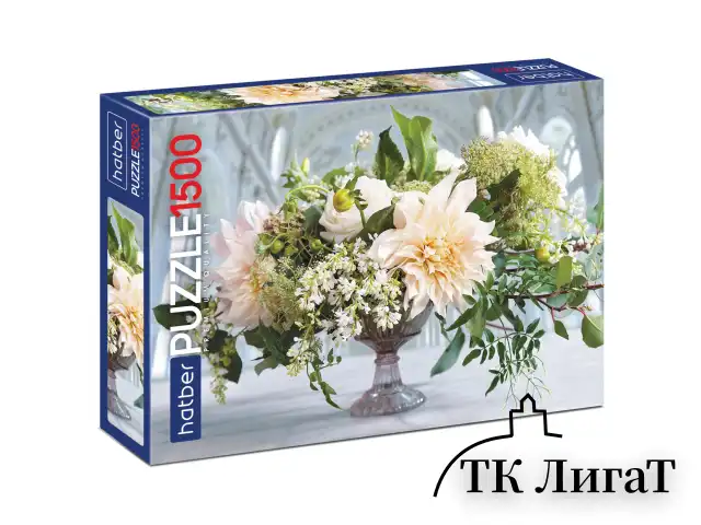 Пазл картонный Premium 1500 элементов, АССОРТИ, 580х830 мм, HATBER
