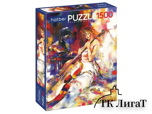 Пазл картонный Premium 1500 элементов, АССОРТИ, 580х830 мм, HATBER