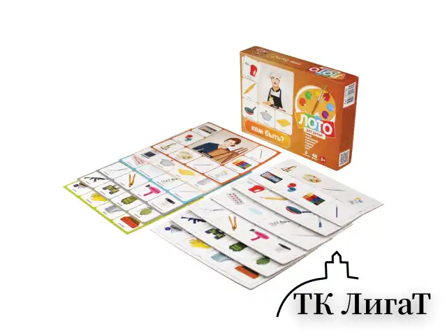 Настольная игра Лото для детей, картонное (6 полей, 48 карточек), АССОРТИ, 10 КОР