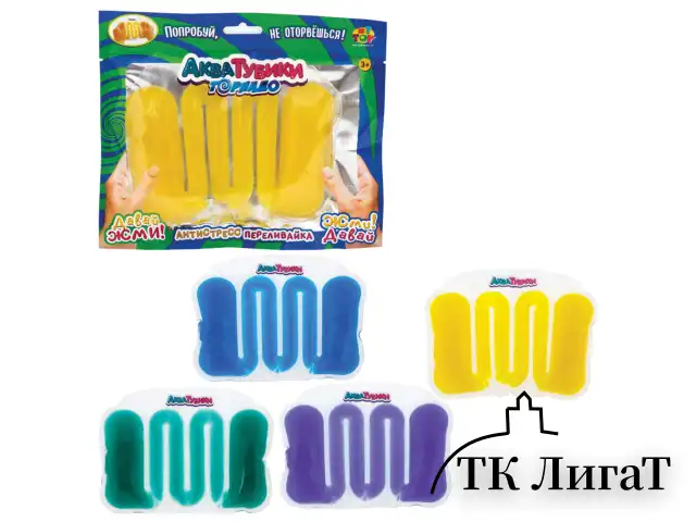 Антистресс-переливайка "АКВАТУБИКИ", АССОРТИ, 12 видов, 1TOY