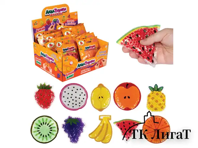 Антистресс-переливайка "АКВАТУБИКИ ВКУСНЯШКИ", АССОРТИ, 20 видов, 1TOY
