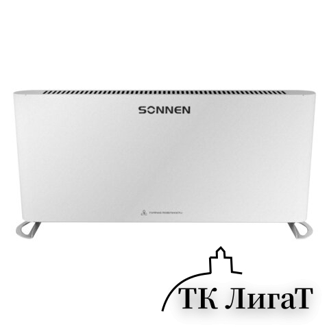 Обогреватель-конвектор SONNEN ONYX-2000.1, 2000 Вт, Х-образный нагревательный элемент, белый, 457630