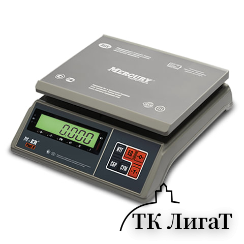 Весы фасовочные MERTECH M-ER 326AFU-6.01, LCD (0,005-6 кг), дискретность 0,1 г, платформа 255x205 мм, 3059