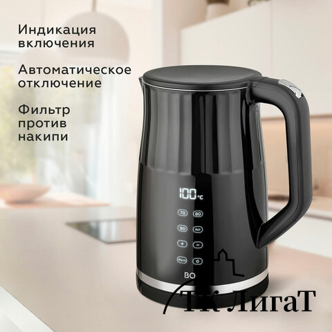 Чайник электрический с двойными стенками BQ (БИ-КЬЮ) KT1801SW, 1,7л, 2200Вт, ТЕРМОРЕГ, 86198284