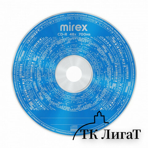 Диск CD-R MIREX, 700 Мб 48x бумажный конверт, 1 штука, UL120051A8C